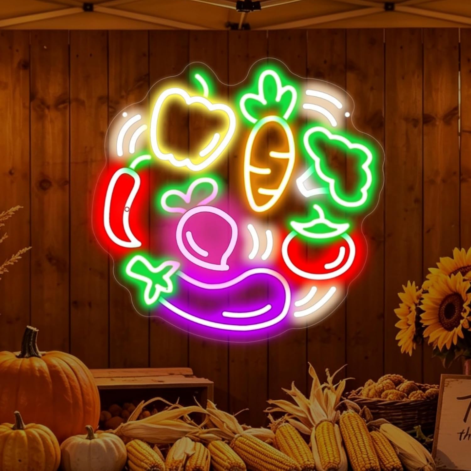 Commercial Kitchen Store - Sebzeler LED Neon Tabela USB Neon
