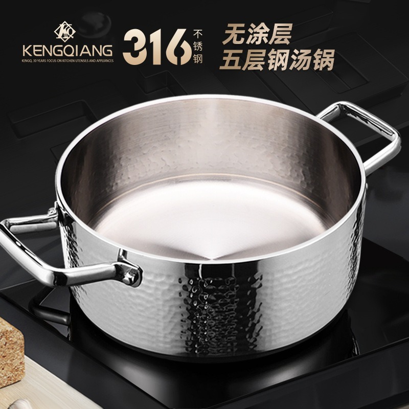 Soup Kettle Warmer - 316 Paslanmaz Çelik Ev Tipi Gazlı