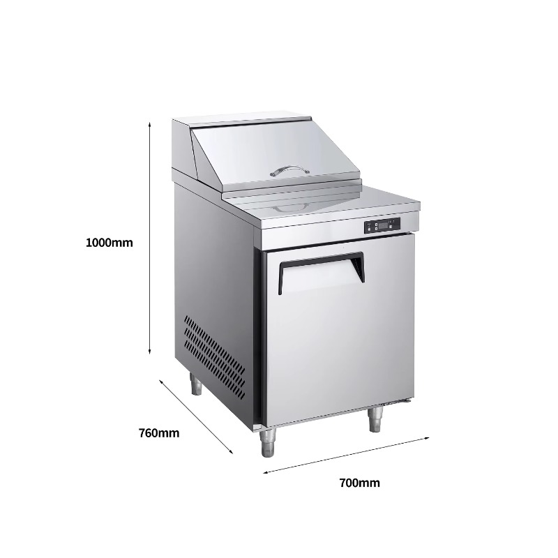 Commercial Kitchen Backsplash - NE-1101 Tek Kapılı Ticari Mutfak Buzdolabı