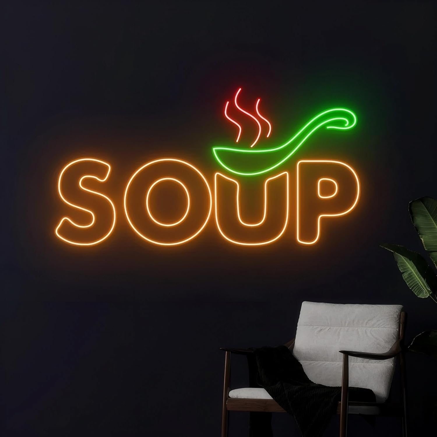 Commercial Kitchen Japanese - Çorba Neon Tabela USB ile Çalışan