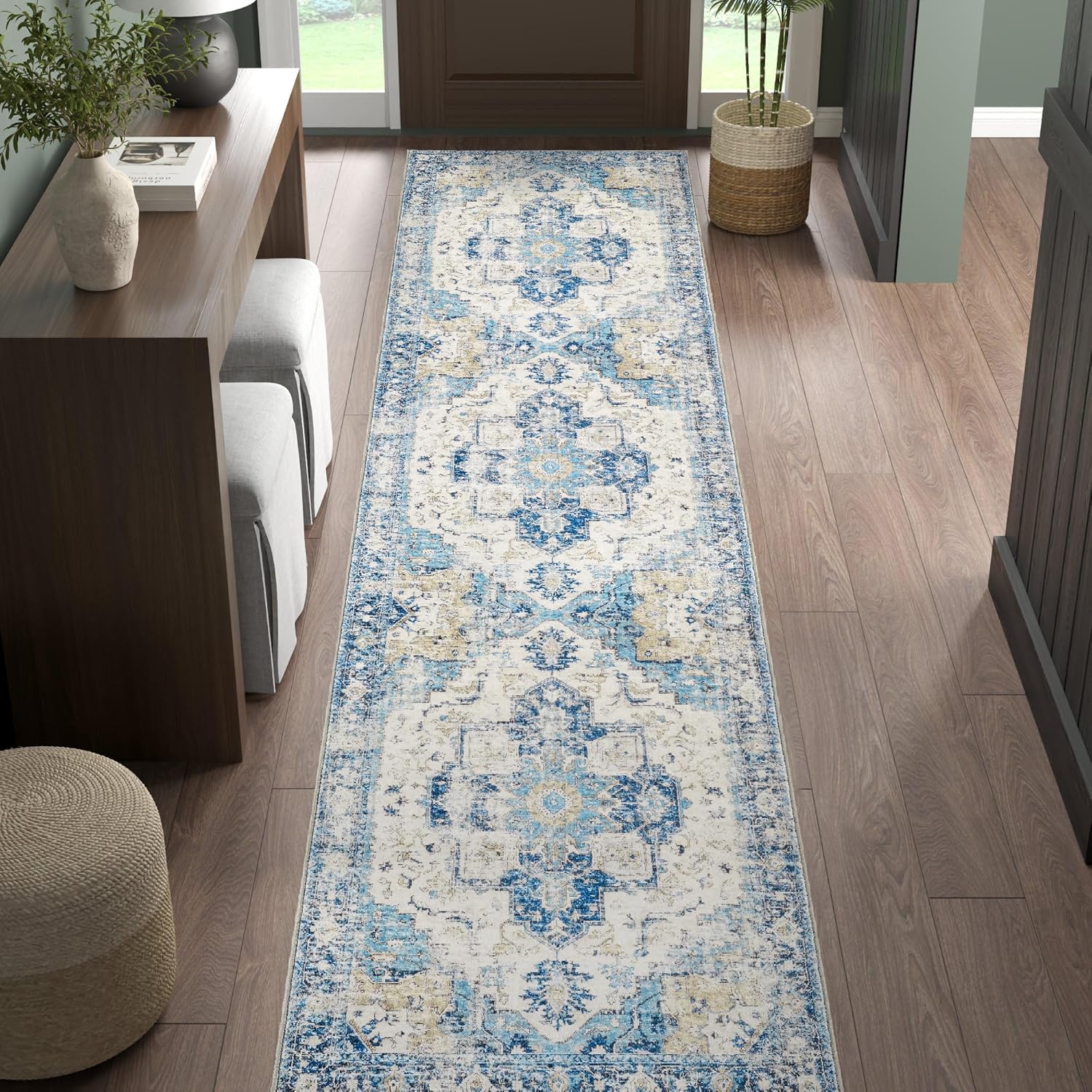 Commercial Kitchen Mats - VIKAMA Bohemian Runner Halı Kaymaz Hafif