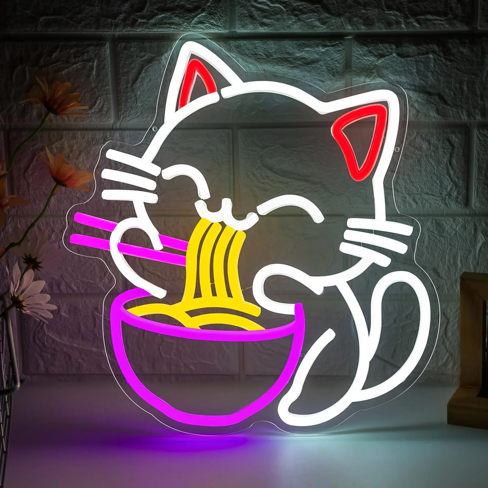 Commercial Kitchen Japanese - Fortune Cat Ramen Neon Burcu Japon