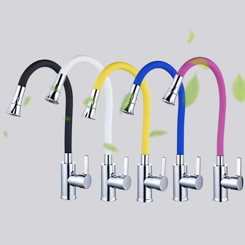 Commercial Kitchen Faucet - Silika jel burun herhangi bir yönde
