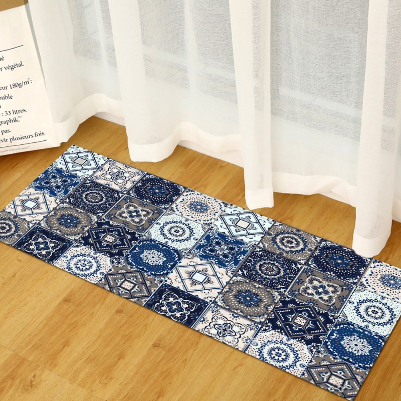 Renkli Paisley Çiçekli Yolluk  - Commercial Kitchen Non Slip Flooring incelemesi ve fiyatı