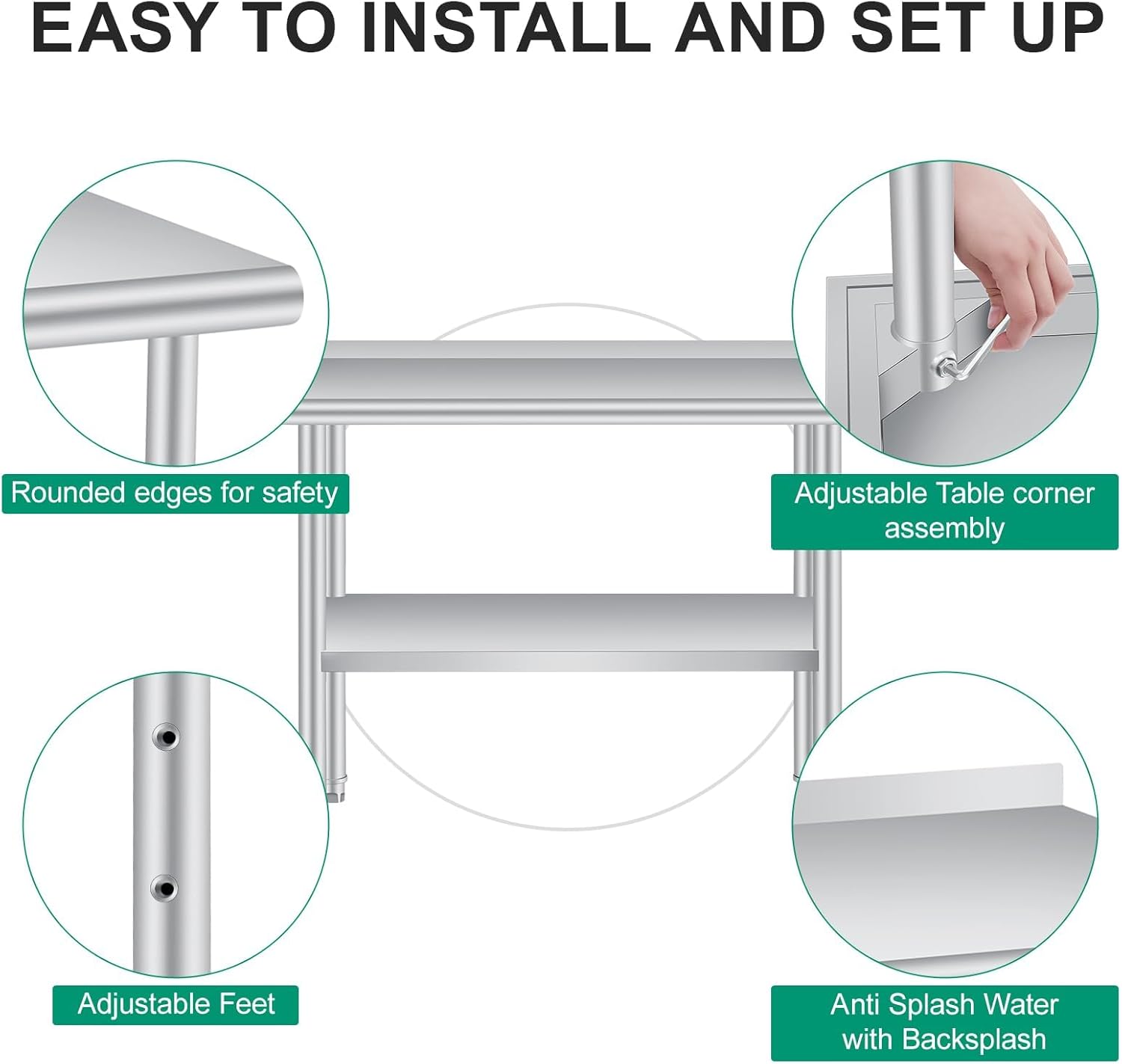 60 x 24 İnç Paslanmaz Çelik Ha - Commercial Kitchen Backsplash incelemesi ve fiyatı