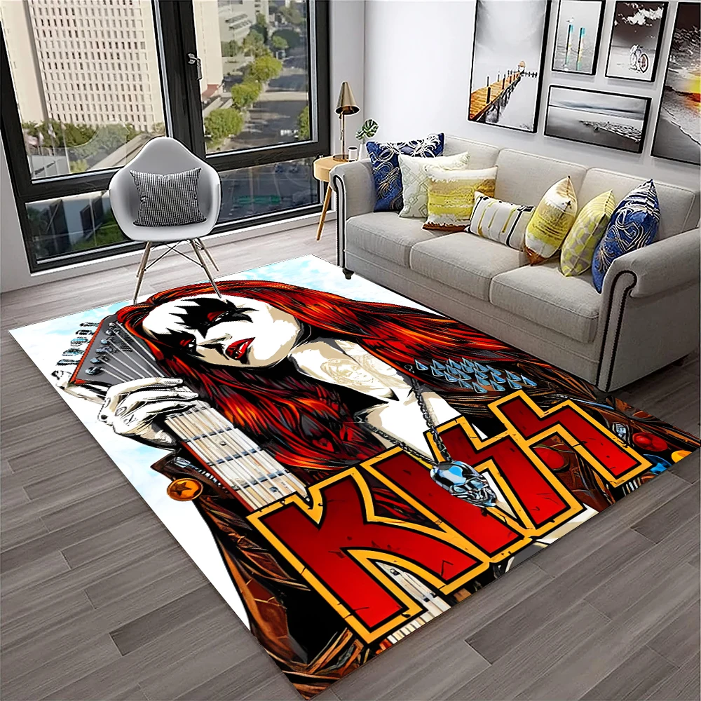 Retro KISS Rock Grubu Halı Kil - Commercial Kitchen Non Slip Flooring incelemesi ve fiyatı