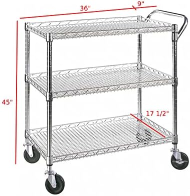 Ağır Hizmet Tipi 3 Katlı Teker - Commercial Kitchen On Wheels incelemesi ve fiyatı