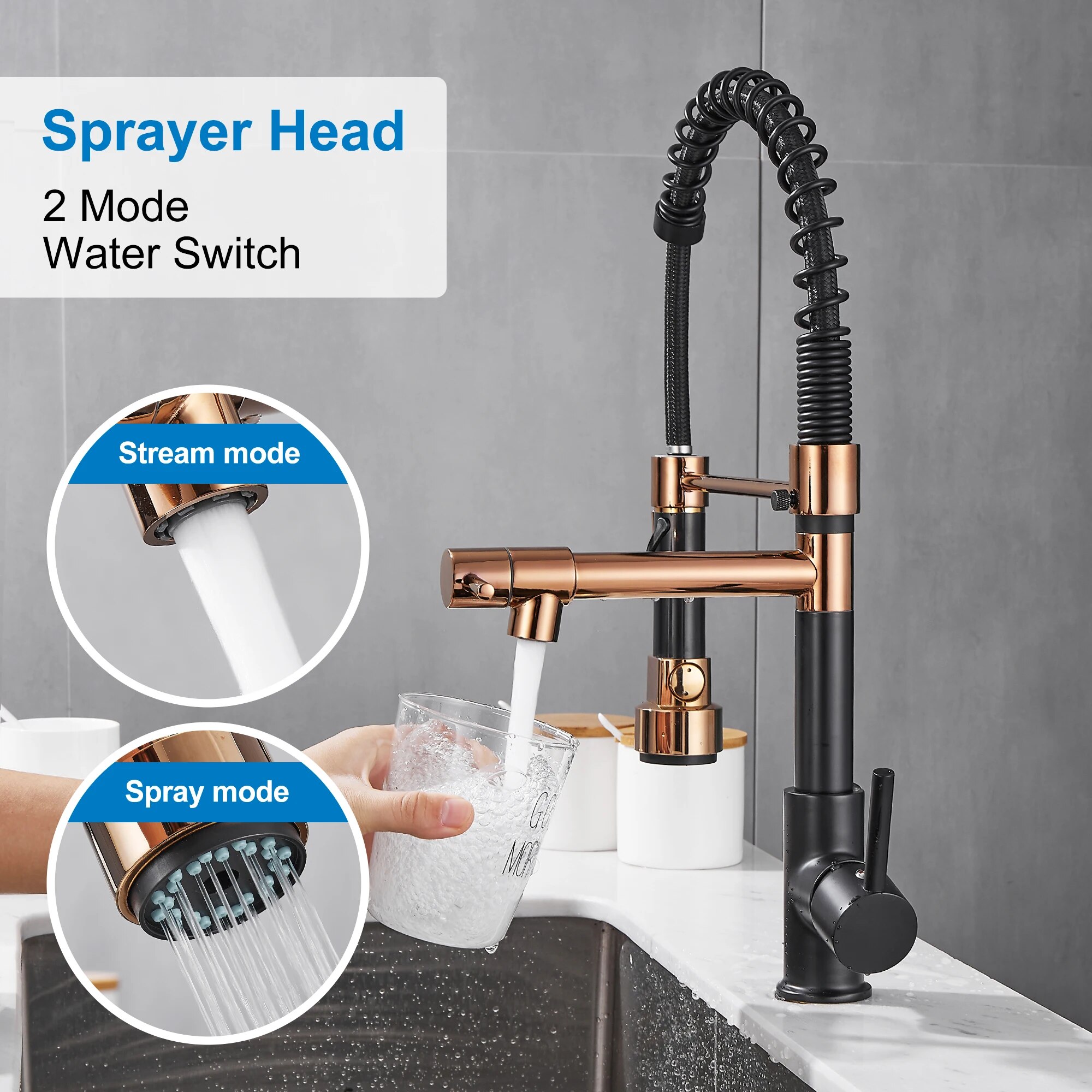 Aşağı Çekilir Püskürtücü ile M - Commercial Kitchen Faucet incelemesi ve fiyatı