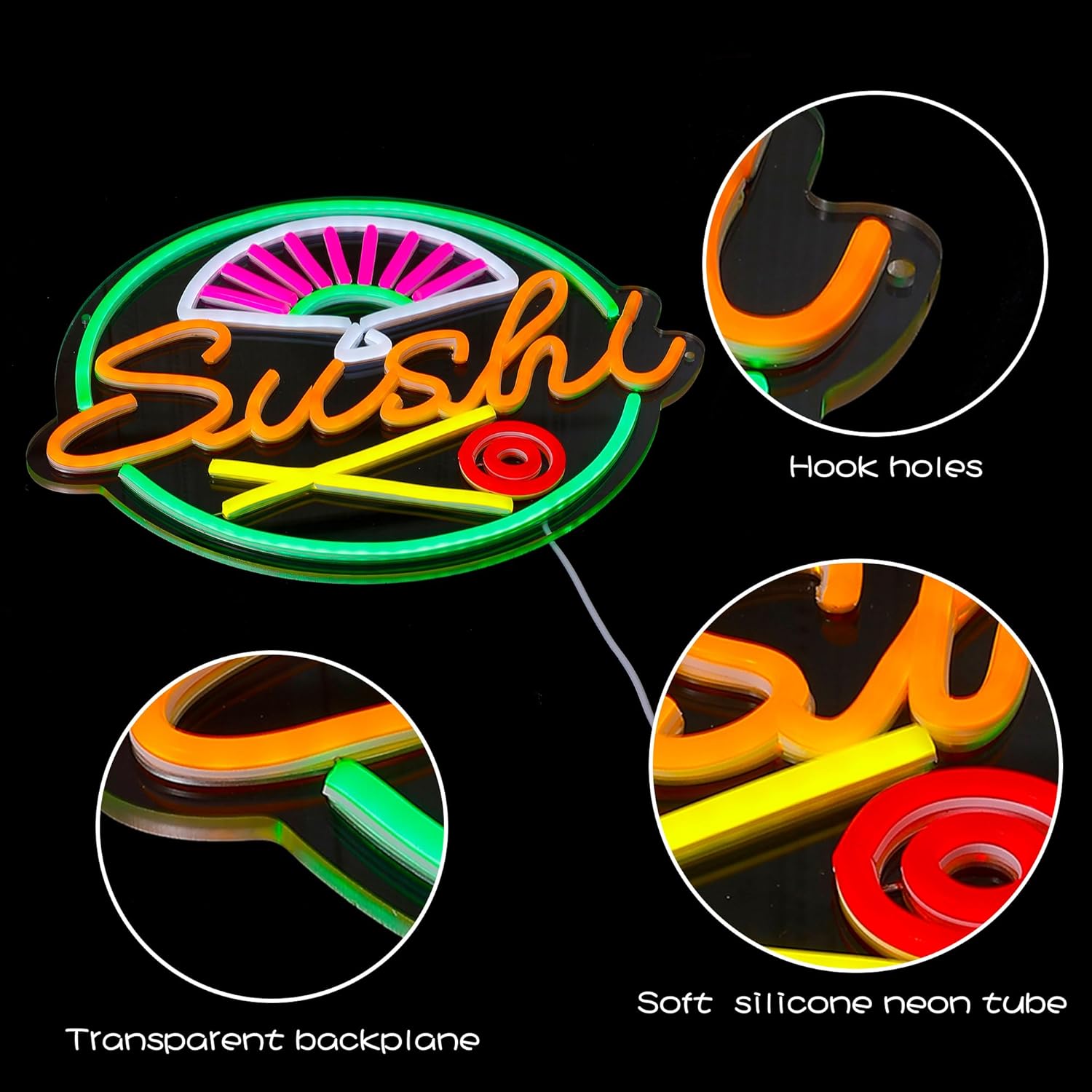 Suşi Neon Burcu Duvar Dekor iç - Commercial Kitchen Japanese incelemesi ve fiyatı