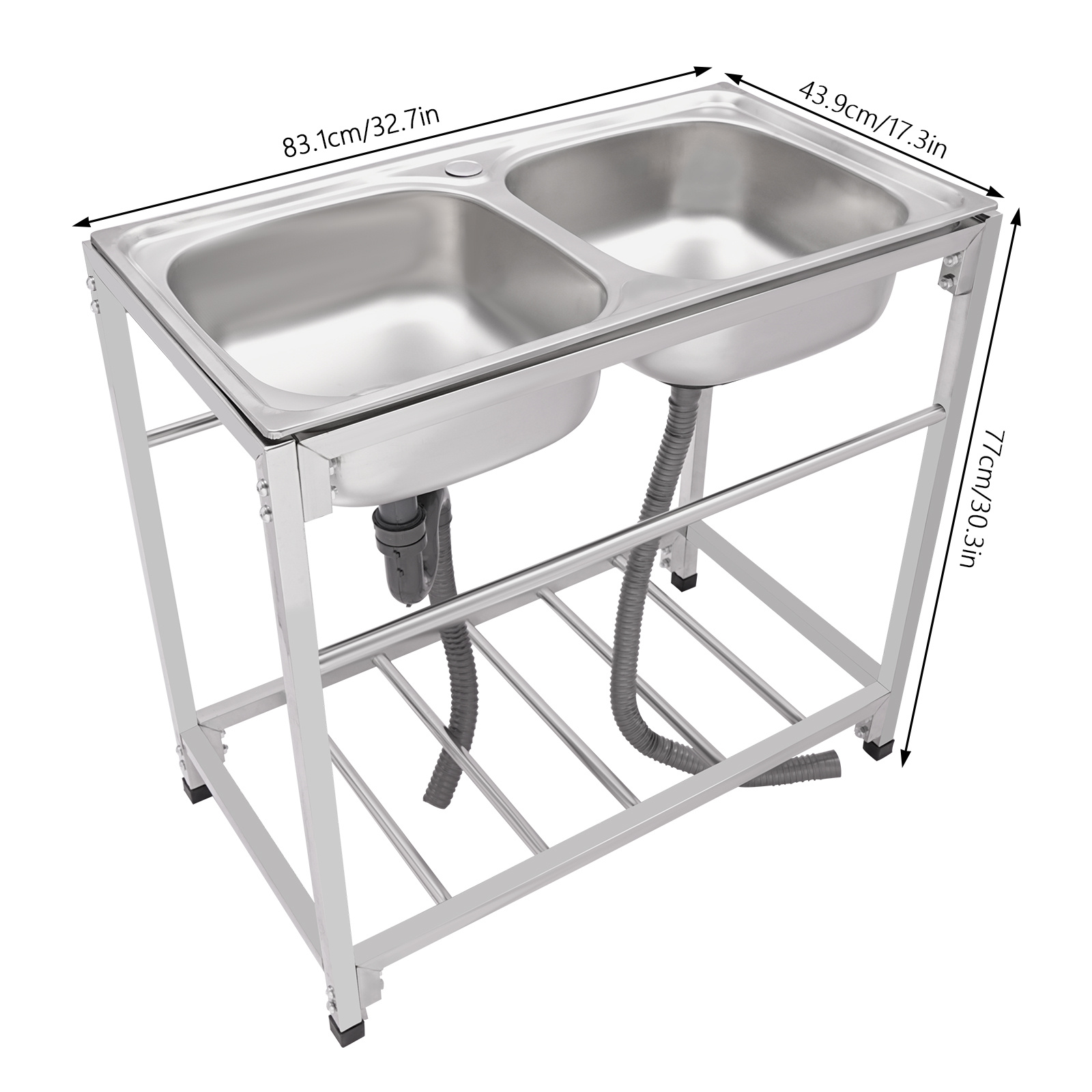 83*43.94*76.96 inç Ticari Pasl - Commercial Kitchen Store incelemesi ve fiyatı