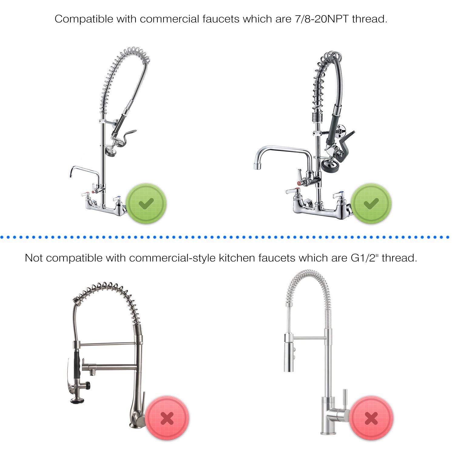 Stokta Ön Durulama Püskürtücü  - Commercial Kitchen Faucet incelemesi ve fiyatı