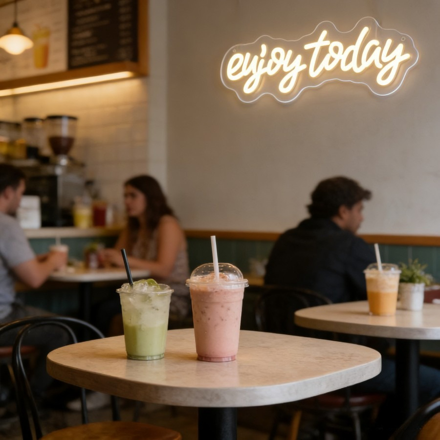 Bugünün Keyfini Çıkarın Neon T - Commercial Kitchen Quotes incelemesi ve fiyatı