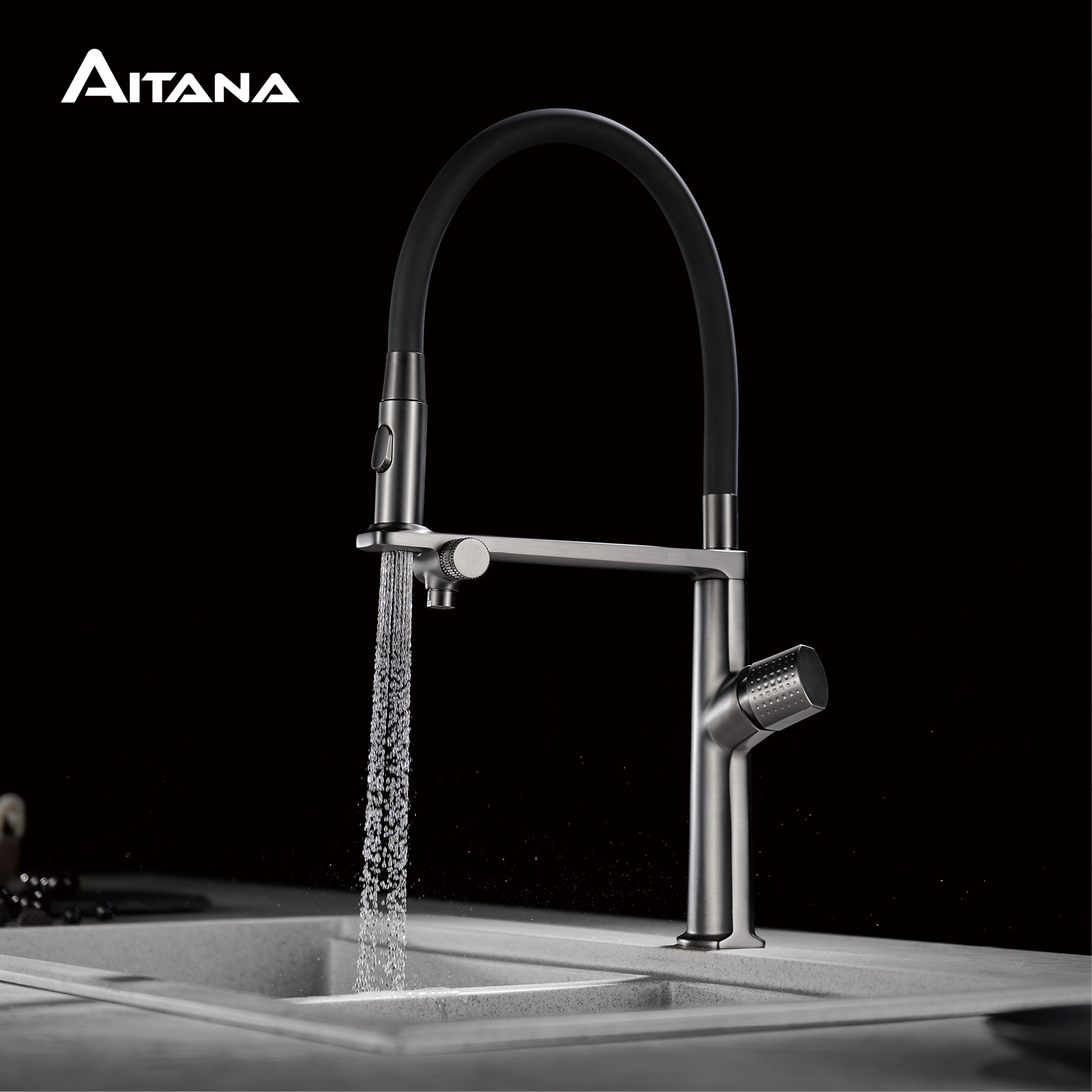 Lüks Silah Grisi Pirinç Mutfak - Commercial Kitchen Faucet incelemesi ve fiyatı